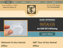 Tablet Screenshot of kaliherdentistry.com